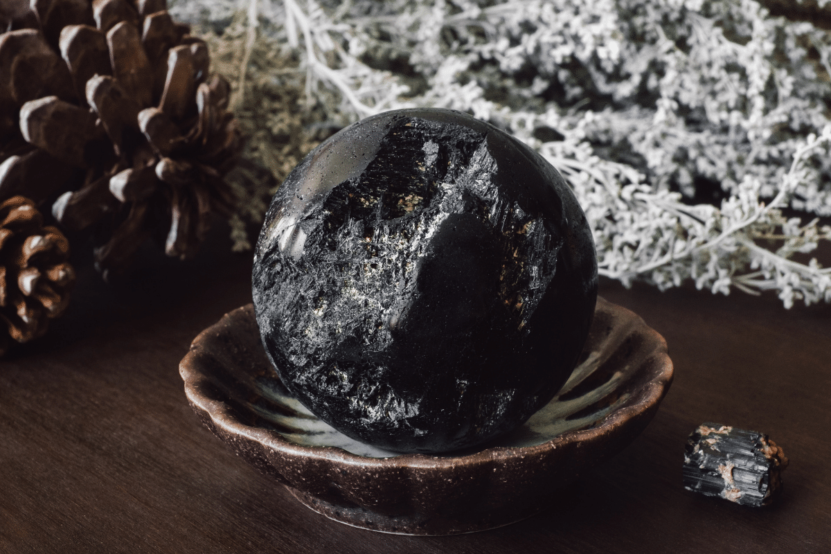 Black tourmaline salt