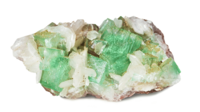 Apophyllite crystal green