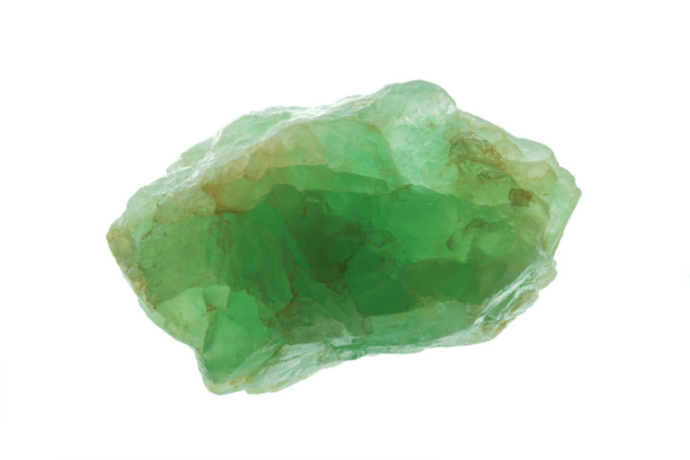 Prasiolite green quartz crystal