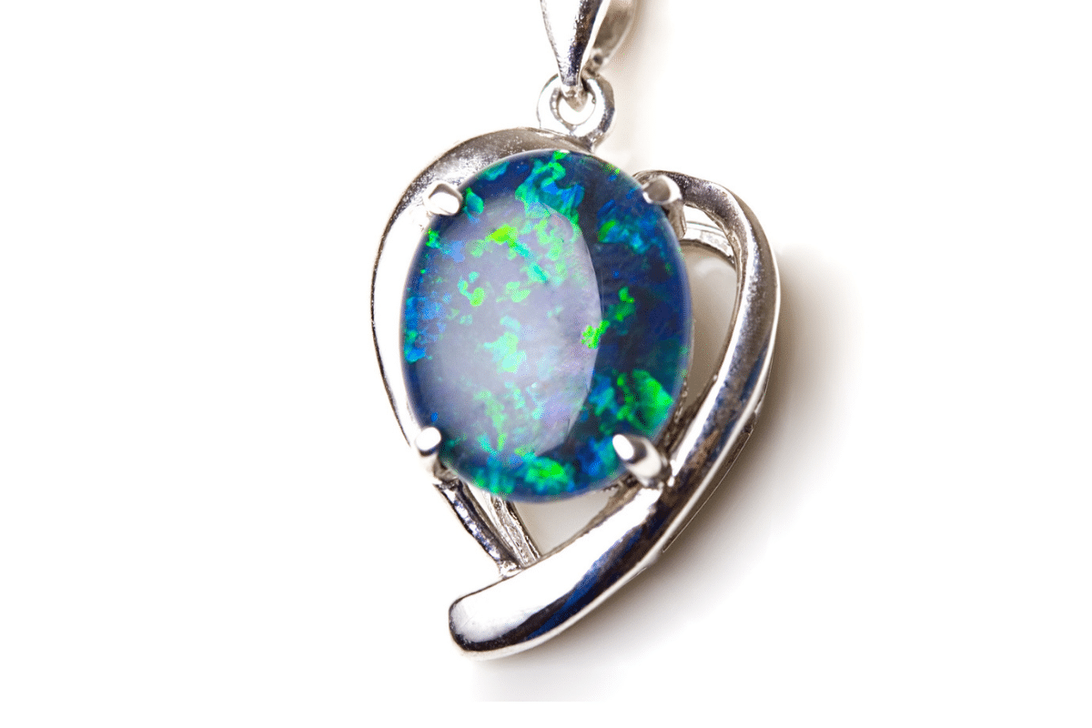 blue opal necklace