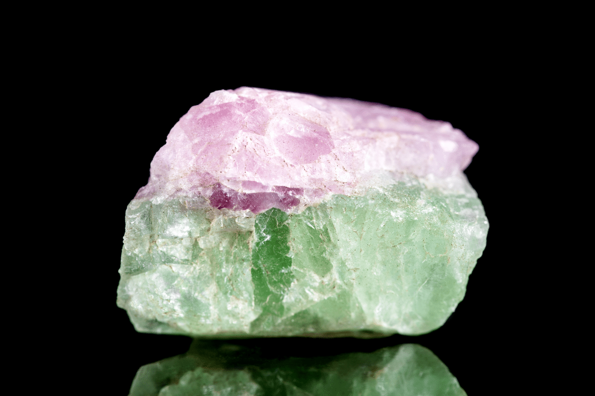 raw watermelon tourmaline crystal