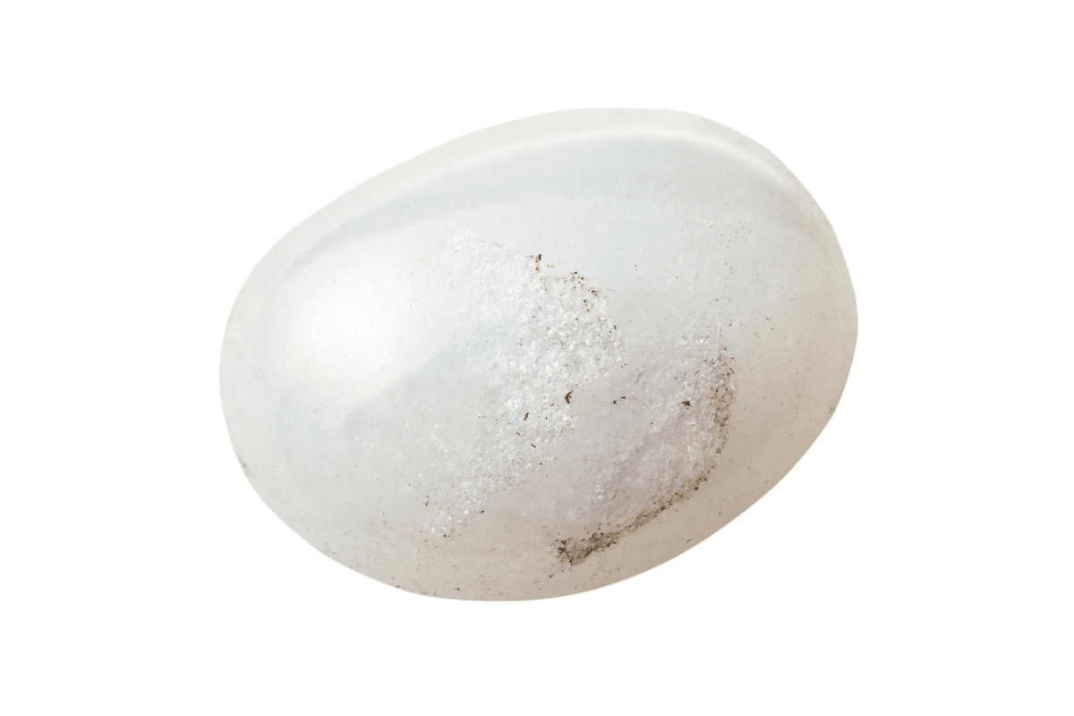 white snow quartz crystal