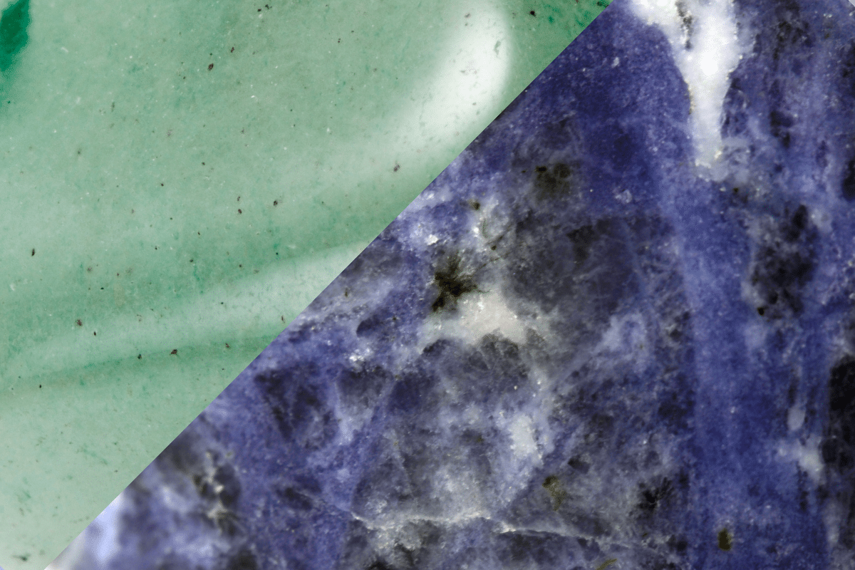 Blue aventurine vs sodalite