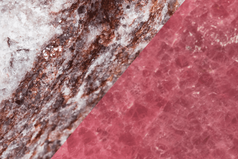 Red aventurine vs strawberry quartz