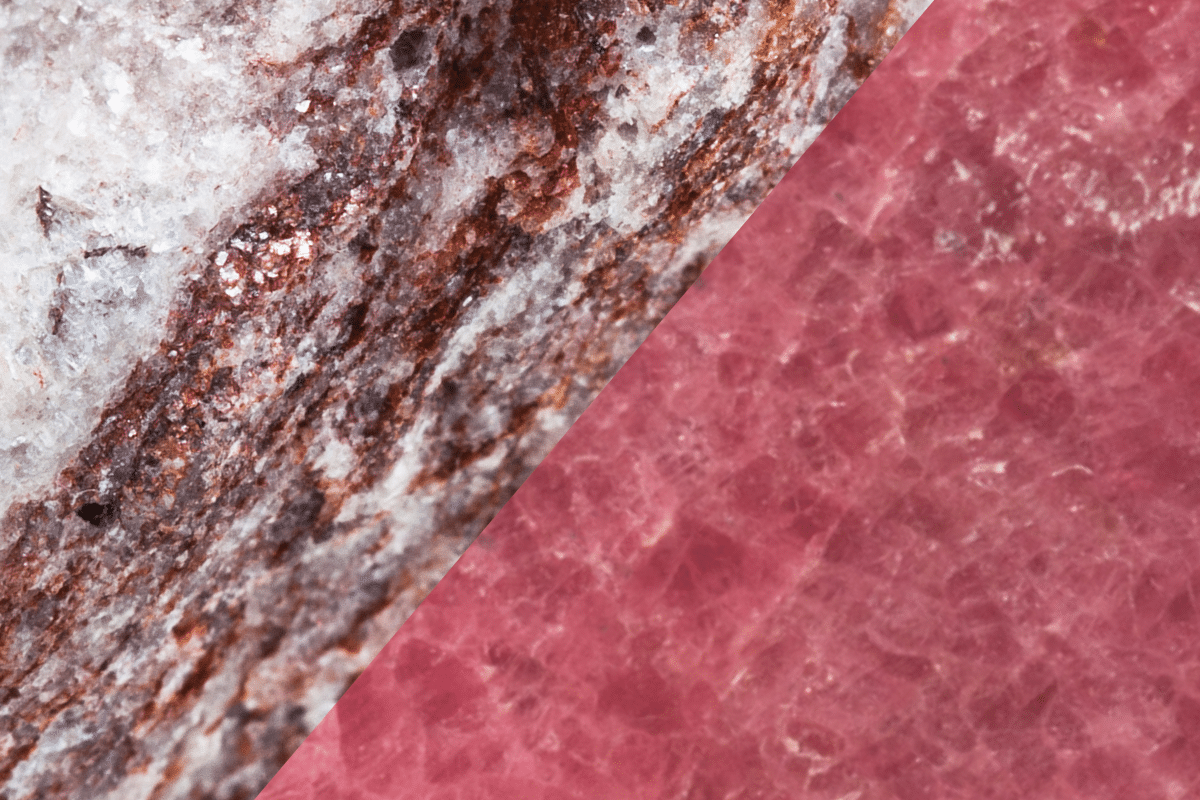 Red aventurine vs strawberry quartz