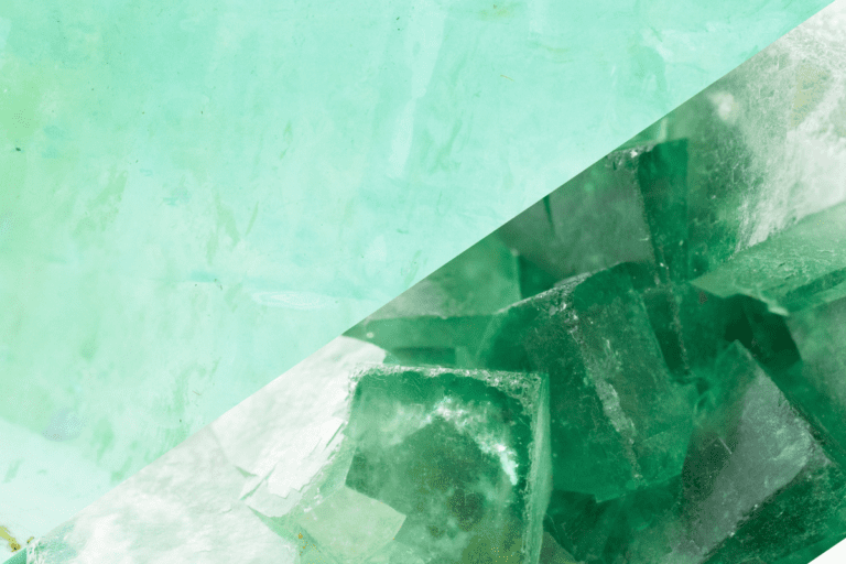 green calcite vs. green fluorite