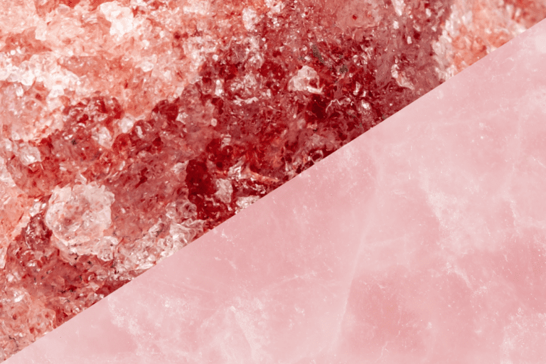 Stawberry quartz vs Rose quartz