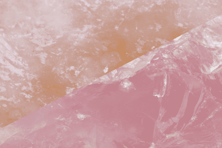 pink calcite vs rose quartz (1)