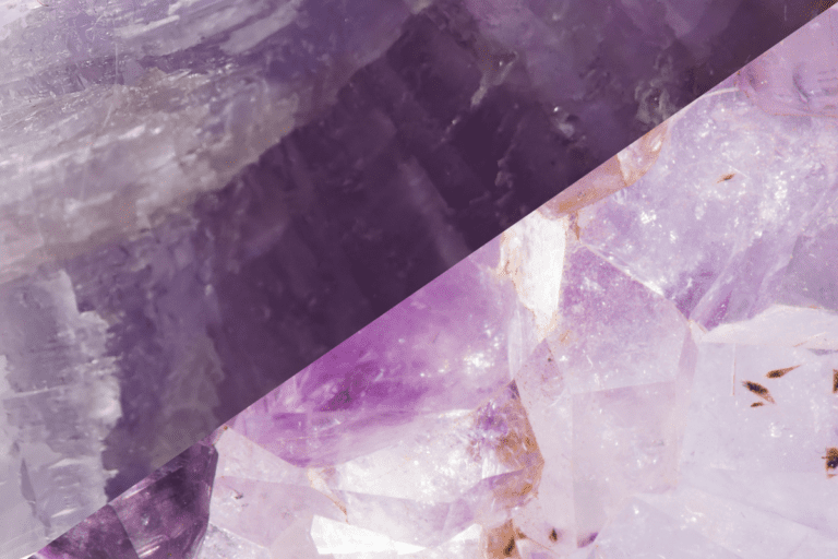 Lepidolite vs Amethyst