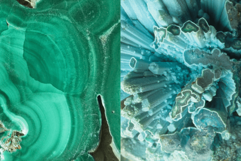 malachite and chrysocolla