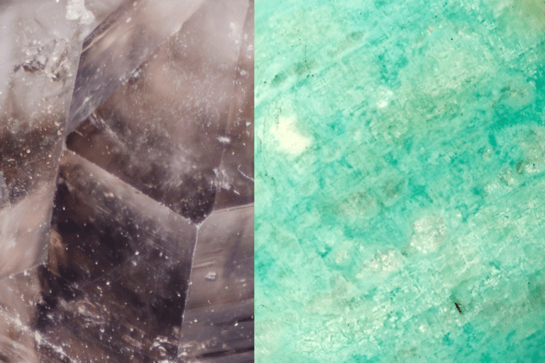 smokey quartz and amazonite