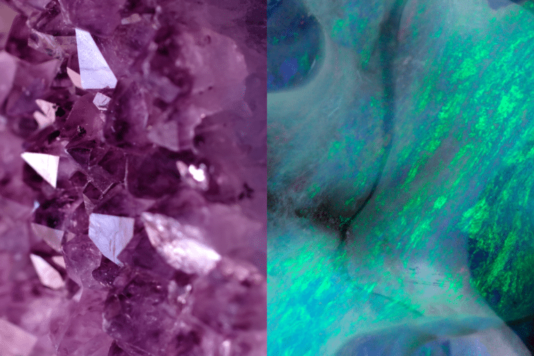 amethyst and opal