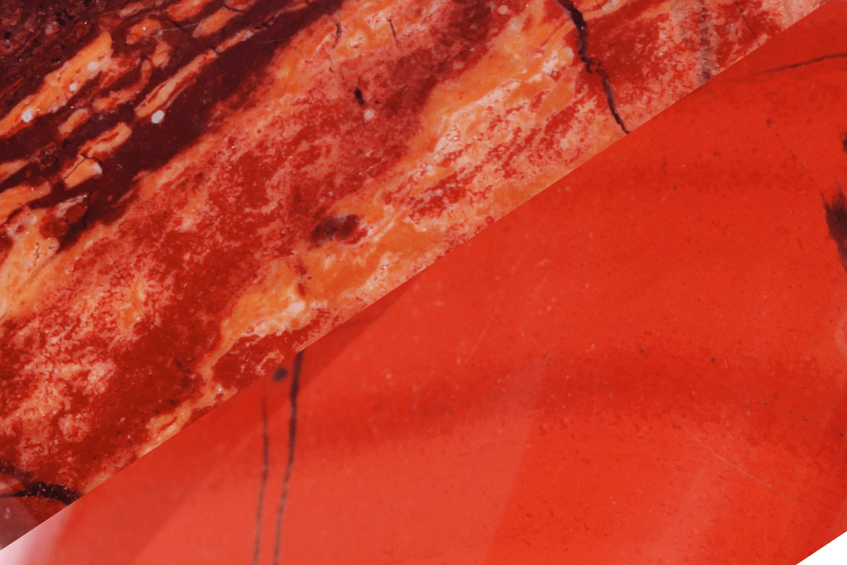 bracciated jasper vs red jasper