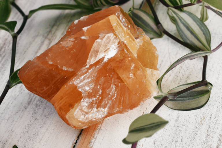 cleanse and charge honey calcite
