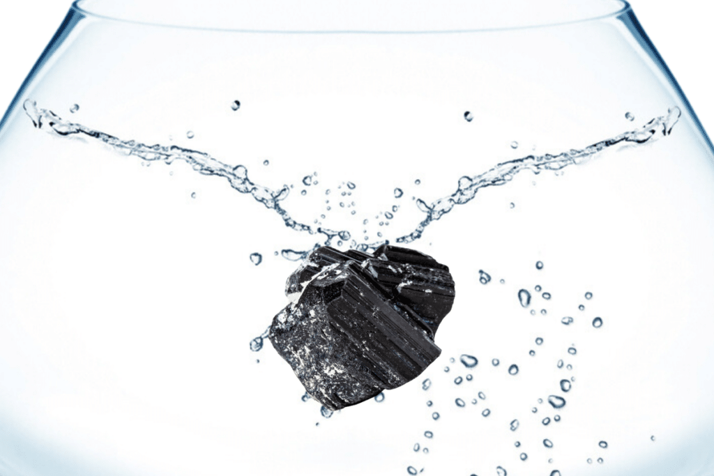 cleanse black tourmaline in water