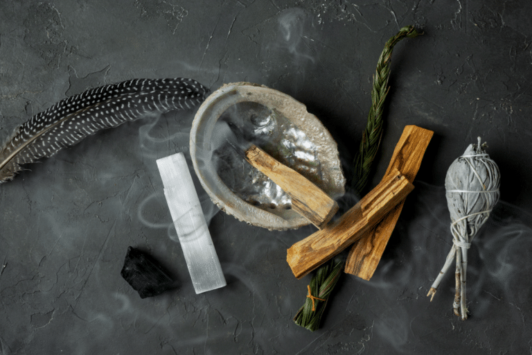 cleanse black tourmaline with sage and incense
