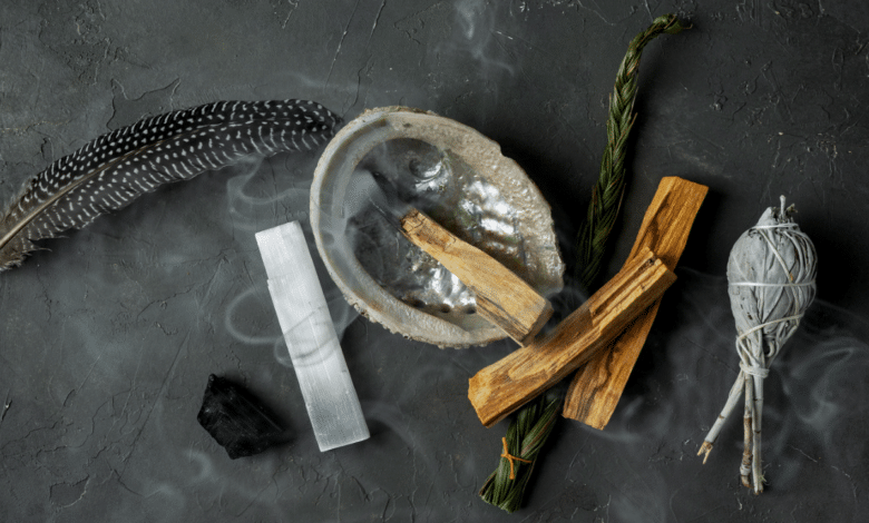 cleanse black tourmaline with sage and incense